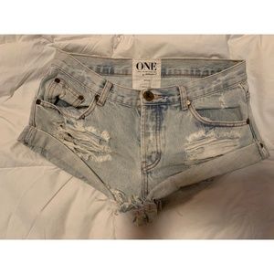 One Teaspoon Bandit Shorts in Brando Color Size 27